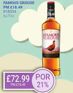 Bestway FAMOUS GROUSE offer