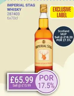 Bestway IMPERIAL STAG Whisky offer