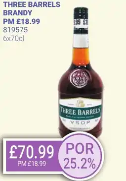 Bestway THREE BARRELS Brandy offer