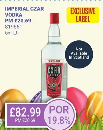 Bestway IMPERIAL CZAR Vodka offer