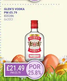 Bestway GLEN'S Vodka offer