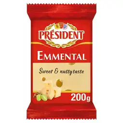 Morrisons President Emmental Cheese Block 200g offer