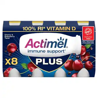 Morrisons Actimel Plus Cherry & Elderberry Twist offer