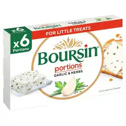 Morrisons Boursin Portions Garlic & Herbs Soft French Cream Cheese offer