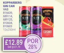 Bestway KOPPARBERG GIN CAN offer