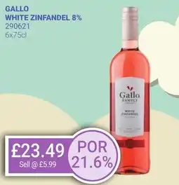 Bestway GALLO White zinfandel 8% offer