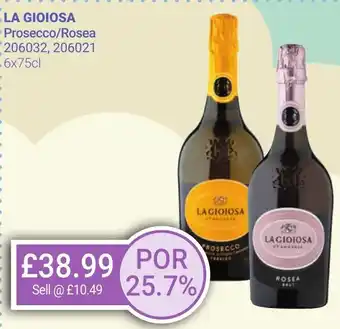 Bestway LA GIOIOSA Prosecco/Rosea offer