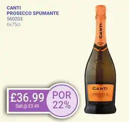 Bestway CANTI Prosecco spumante offer