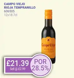 Bestway CAMPO VIEJO Rioja tempranillo offer