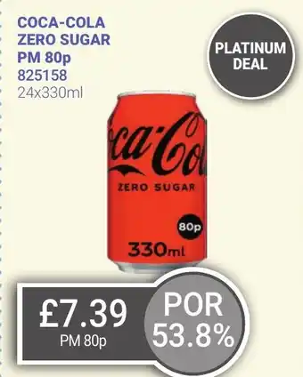 Bestway COCA-COLA Zero Sugar offer