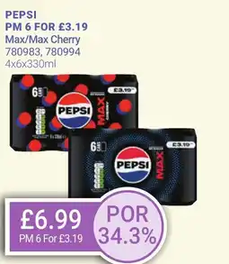 Bestway PEPSI Max/Max Cherry offer