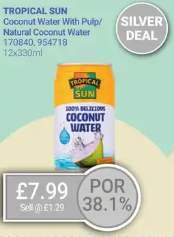 Bestway TROPICAL SUN Coconut Water With Pulp/ Natural Coconut Water offer