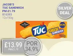 Bestway JACOB'S Tuc sandwich offer