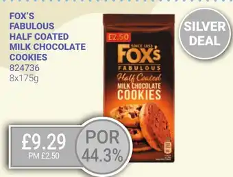 Bestway Fox's fabulous half coated milk chocolate cookies offer