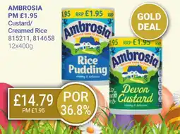 Bestway AMBROSIA Custard/ Creamed Rice offer