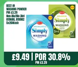 Bestway BEST-IN Washing powder Non-Bio/Bio 3in1 offer