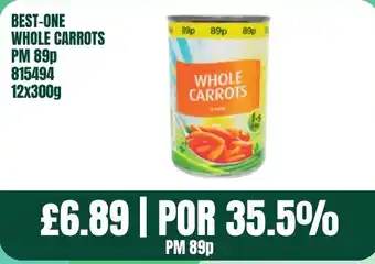 Bestway BEST-ONE Whole carrots offer