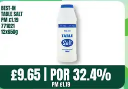 Bestway BEST-IN Table salt offer