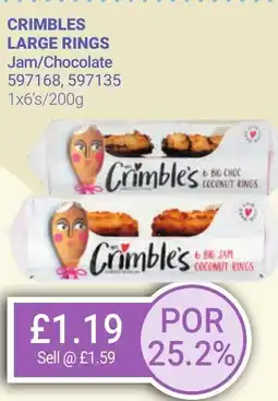 Bestway CRIMBLES LARGE RINGS Jam/Chocolate offer