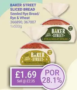 Bestway BAKER STREET Sliced bread Seeded Rye Bread/ Rye & Wheat offer