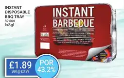 Bestway Instant disposable bbq tray offer