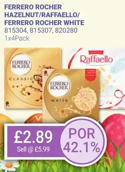 Bestway FERRERO ROCHER HAZELNUT/RAFFAELLO/ FERRERO ROCHER WHITE offer