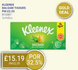 Bestway KLEENEX Balsam tissues offer