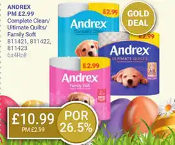 Bestway ANDREX Complete Clean/ Ultimate Quilts/ Family Soft offer