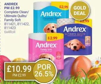 Bestway ANDREX Complete Clean/ Ultimate Quilts/ Family Soft offer