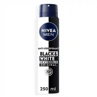 Morrisons NIVEA MEN Black & White Original 72h Anti-Perspirant Deodorant Spray offer