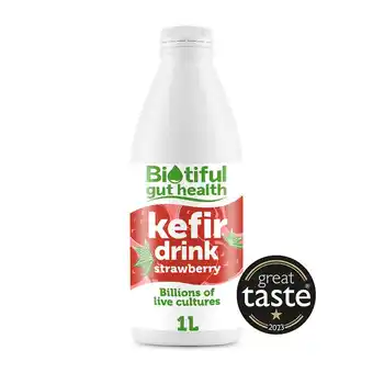 Morrisons Biotiful Gut Health Kefir Drink Strawberry offer