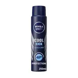 Morrisons NIVEA MEN Cool Kick 48h Anti-Perspirant Deodorant Spray offer