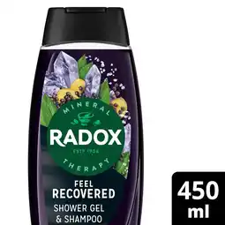 Morrisons Radox Feel Recovered Male Shower Gel & Shampoo 450ml offer