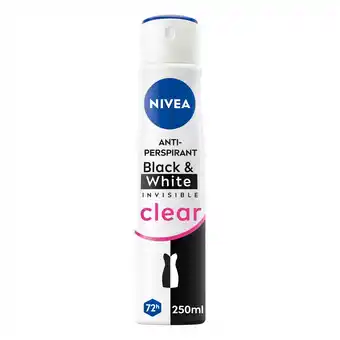 Morrisons NIVEA Black & White Original 72h Anti-Perspirant Deodorant Spray offer