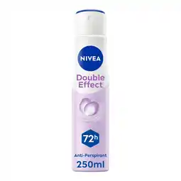 Morrisons NIVEA Double Effect 48h Anti-Perspirant Deodorant Spray offer