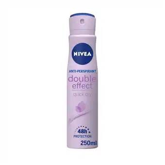 Morrisons NIVEA Double Effect 48h Anti-Perspirant Deodorant Spray offer