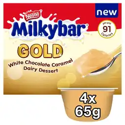 Morrisons Milkybar Gold White Chocolate Caramel Dairy Dessert offer