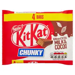 Sainsbury's KitKat Chunky Milk Chocolate Bar Multipack 4x40g offer