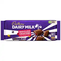 Sainsbury's Cadbury Marvellous Creations Jelly Pop Candy Chocolate Bar 160g offer