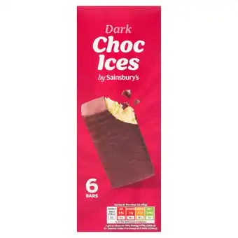 Sainsbury's Sainsbury's Dark Chocolate Ices x6 70ml offer