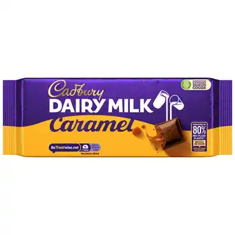 Sainsbury's Cadbury Dairy Milk Caramel Chocolate Bar 180g offer