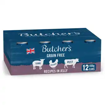 Sainsbury's Butcher's Recipes in Jelly Dog Food Tins 12x400g offer