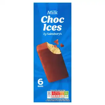 Sainsbury's Sainsbury's Milk Chocolate Ices x6 70ml offer