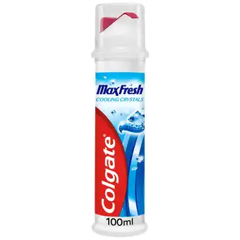 Sainsbury's Colgate Max Fresh Cooling Crystals Toothpaste Pump 100ml offer