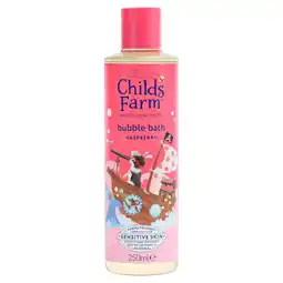 Sainsbury's Childs Farm Raspberry Bubble Bath Gentle Formula for Kids Babies & Sensitive Skin 250ml offer