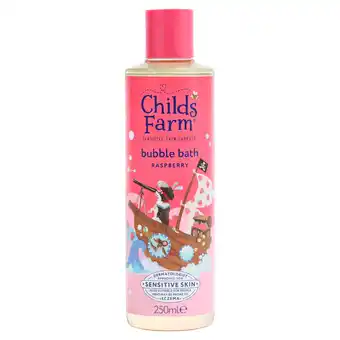 Sainsbury's Childs Farm Raspberry Bubble Bath Gentle Formula for Kids Babies & Sensitive Skin 250ml offer