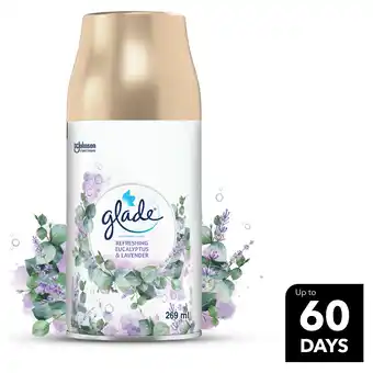 Sainsbury's Glade Automatic Spray Air Freshener Refill Eucalyptus & Lavender 269ml offer