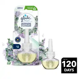 Sainsbury's Glade Electric Scented Oil Plug In Refill Eucalyptus & Lavender 20ml offer