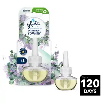 Sainsbury's Glade Electric Scented Oil Plug In Refill Eucalyptus & Lavender 20ml offer