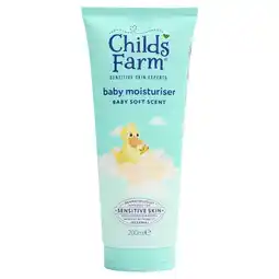 Sainsbury's Childs Farm Baby Moisturiser Baby Soft Scent for Newborns & Sensitive Skin 200ml offer